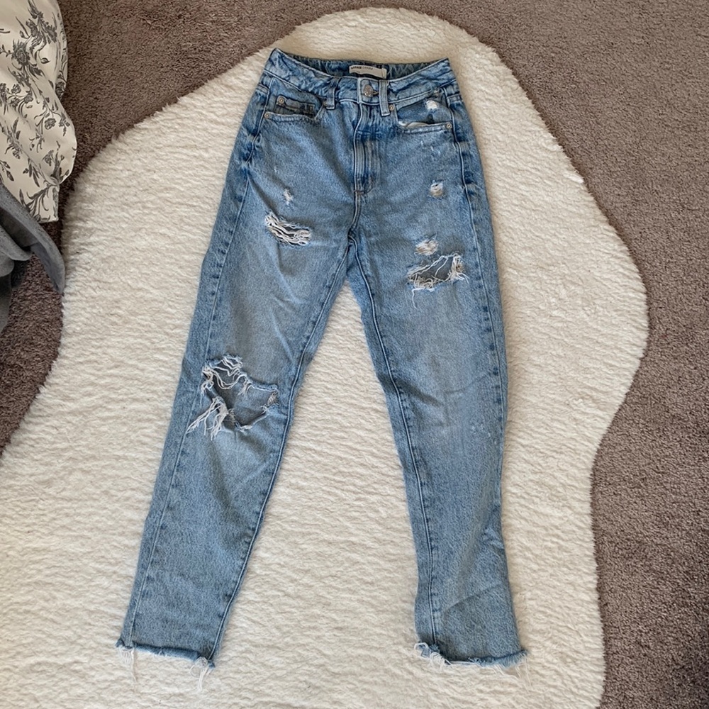 GARAGE high rise MOM jeans
